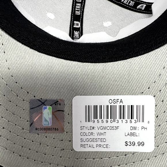 NBA Philadelphia 76ers Logo Hat Men White Ultra Game Adjustable Snapback NEW - Picture 3 of 10